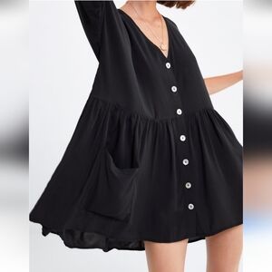 Zara Swing Tunic Xs, Oversized, Soft Black